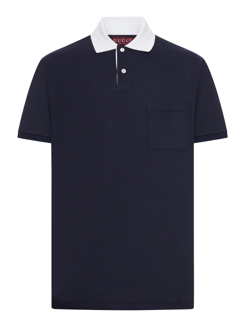 POLO IN PIQUET DI COTONE STRETCH