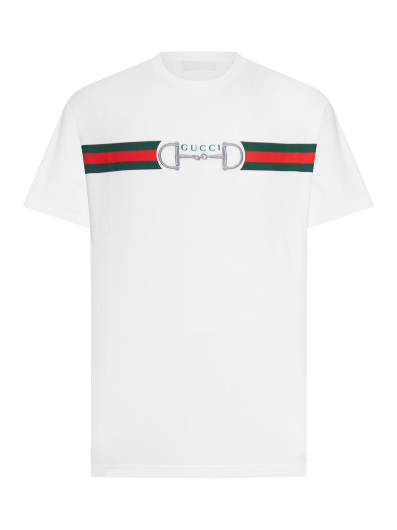 T-SHIRT IN JERSEY DI COTONE CON RICAMO