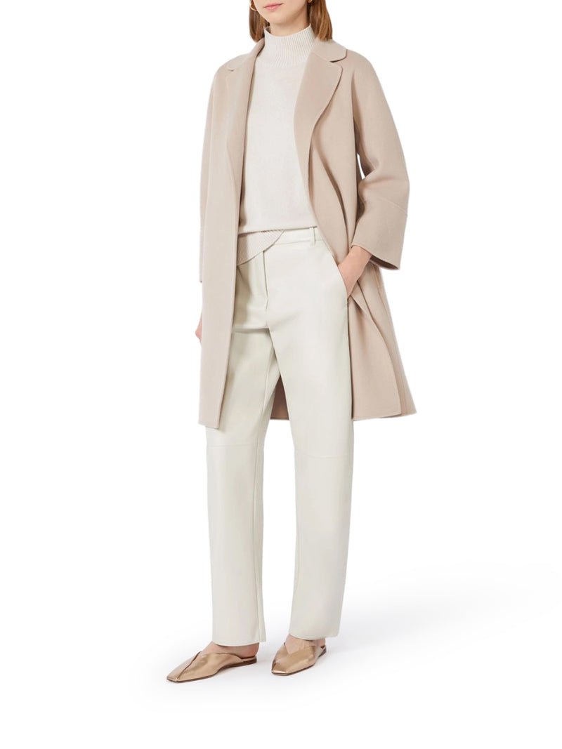 CAPPOTTO CORTO ARONA IN LANA BEIGE ROSE