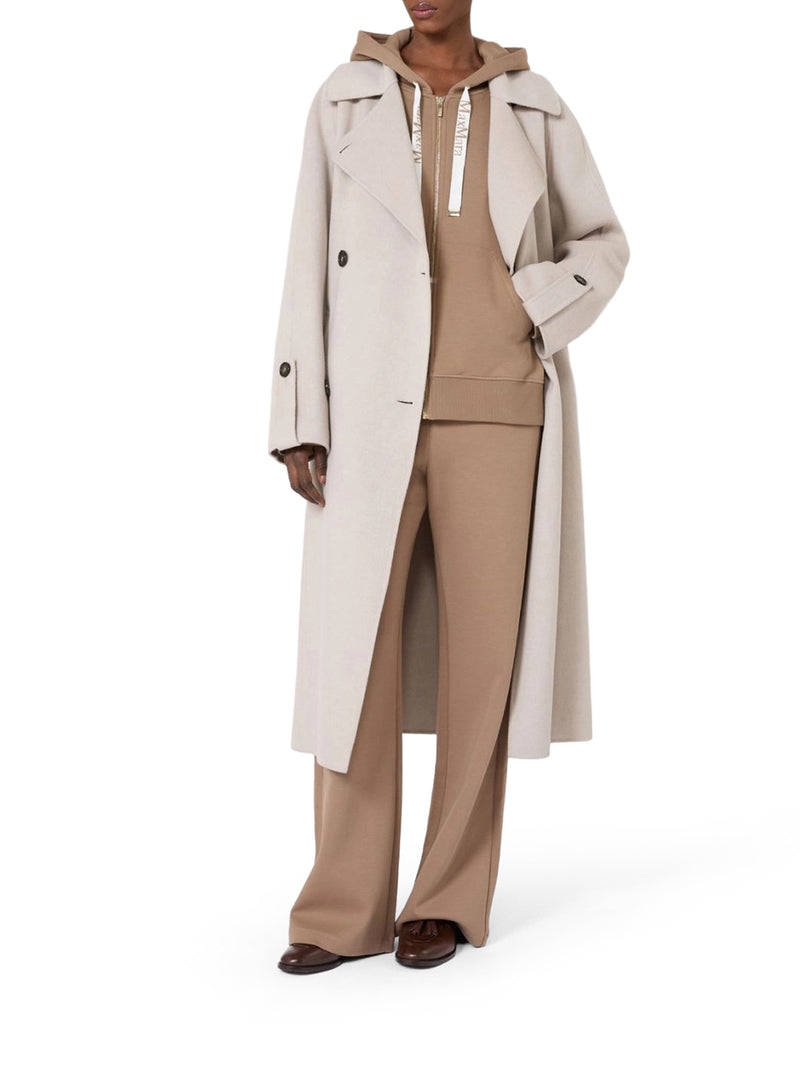 FELPA CON ZIP E CAPPUCCIO IN JERSEY TECNICO