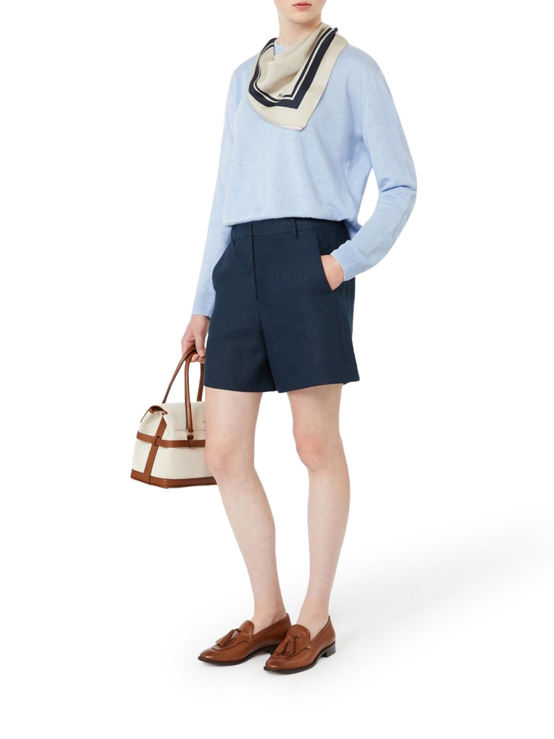 MAGLIA GIROCOLLO IN FILATO DI LINO