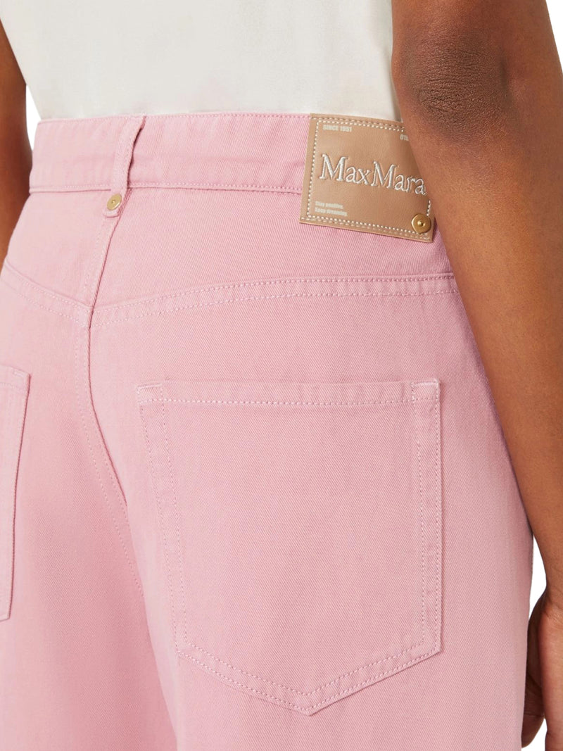 PANTALONE 5 TASCHE IN COTONE E LINO