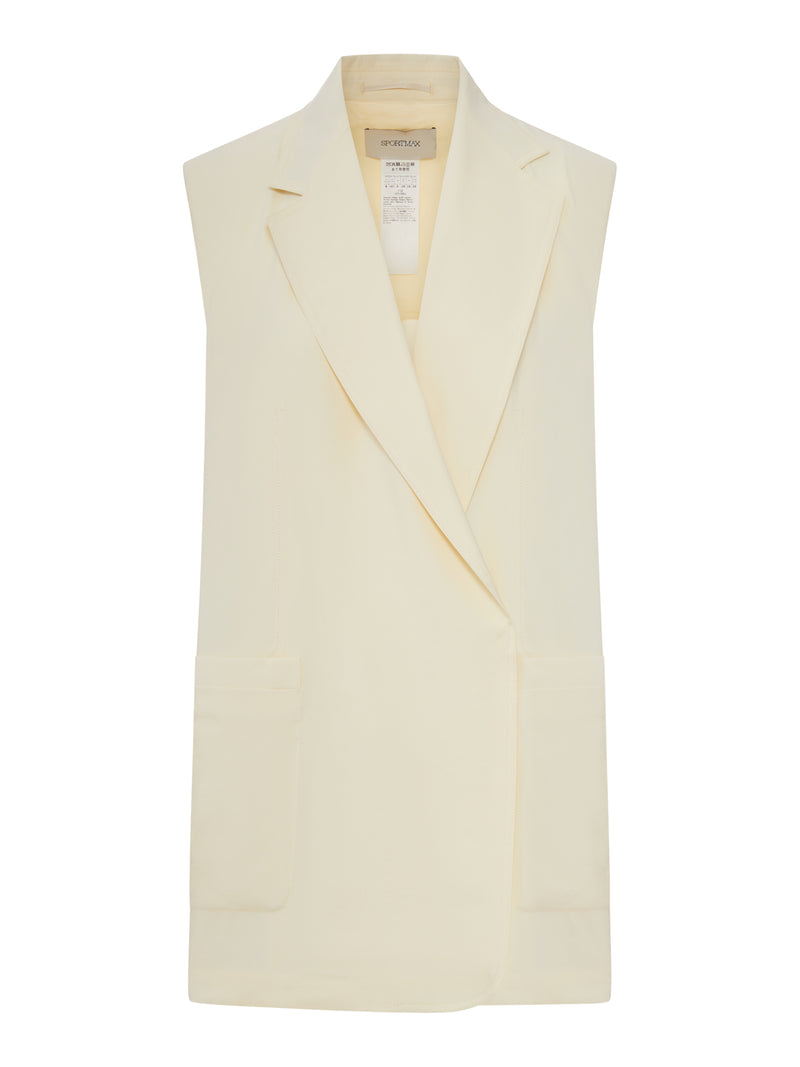 GILET OVER IN VISCOSA LAVATA