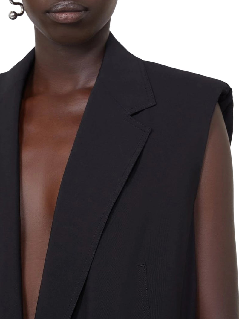 GILET OVER IN VISCOSA LAVATA