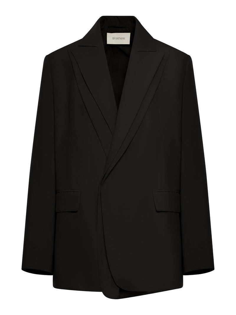 BLAZER DOPPIO COLLO IN MISTO VISCOSA