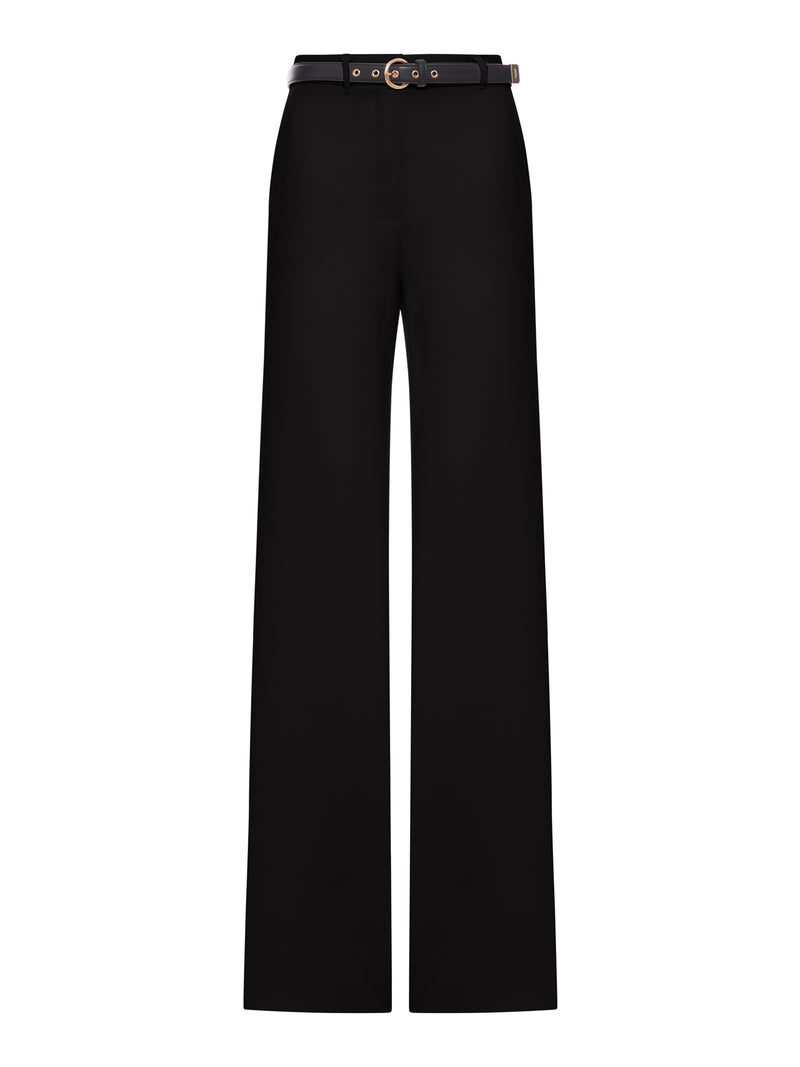 PANTALONE WIDE LEG IN CADY