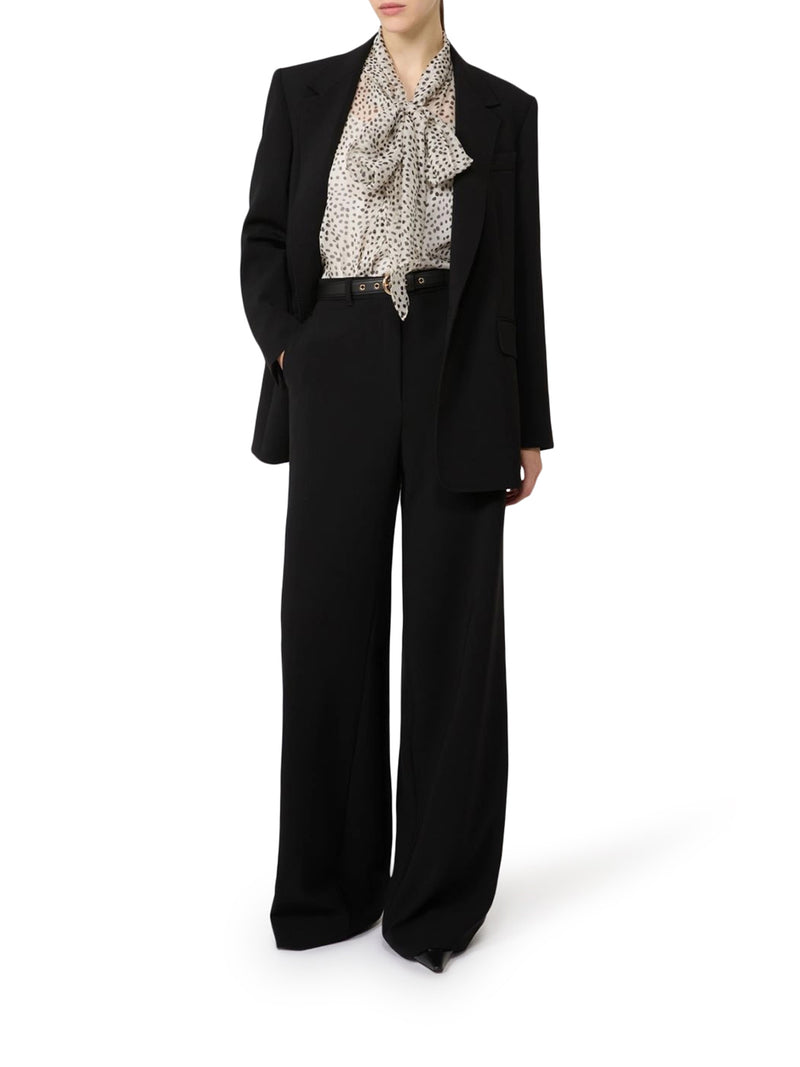 PANTALONE WIDE LEG IN CADY