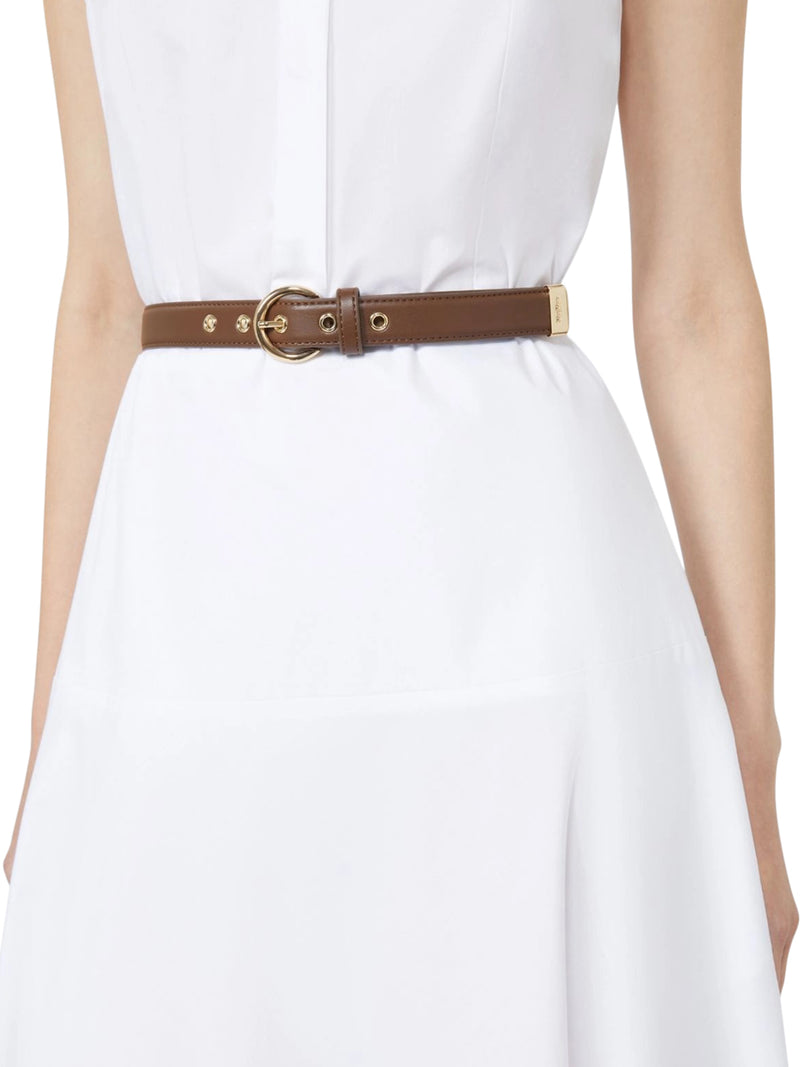 ABITO GESTO A RUOTA IN POPELINE DI COTONE