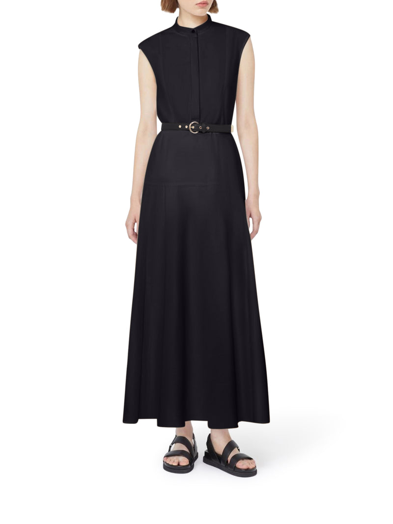 ABITO GESTO A RUOTA IN POPELINE DI COTONE