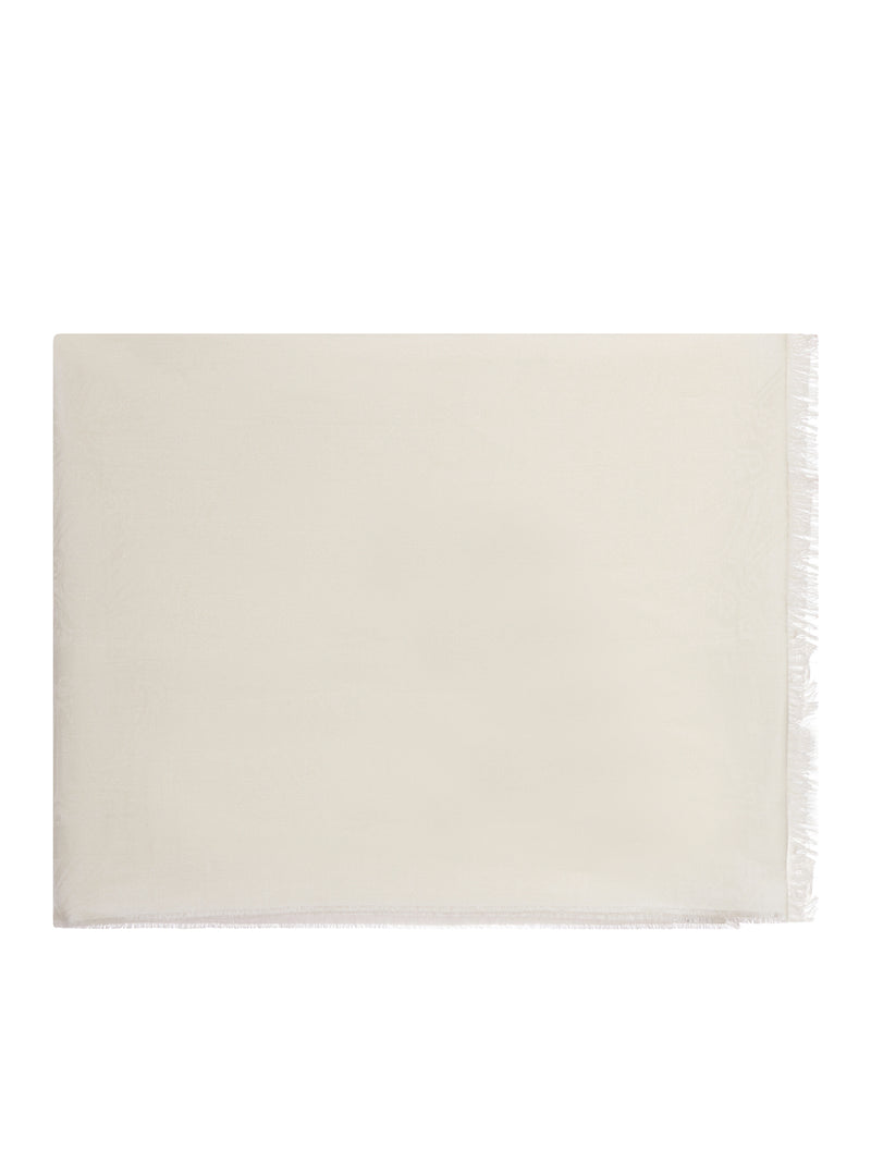 FOULARD VETUSTA IN LANA E SETA CON LOGO JACQUARD