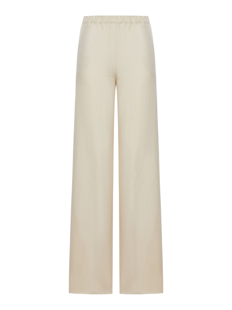 PANTALONE IN LINO E SETA