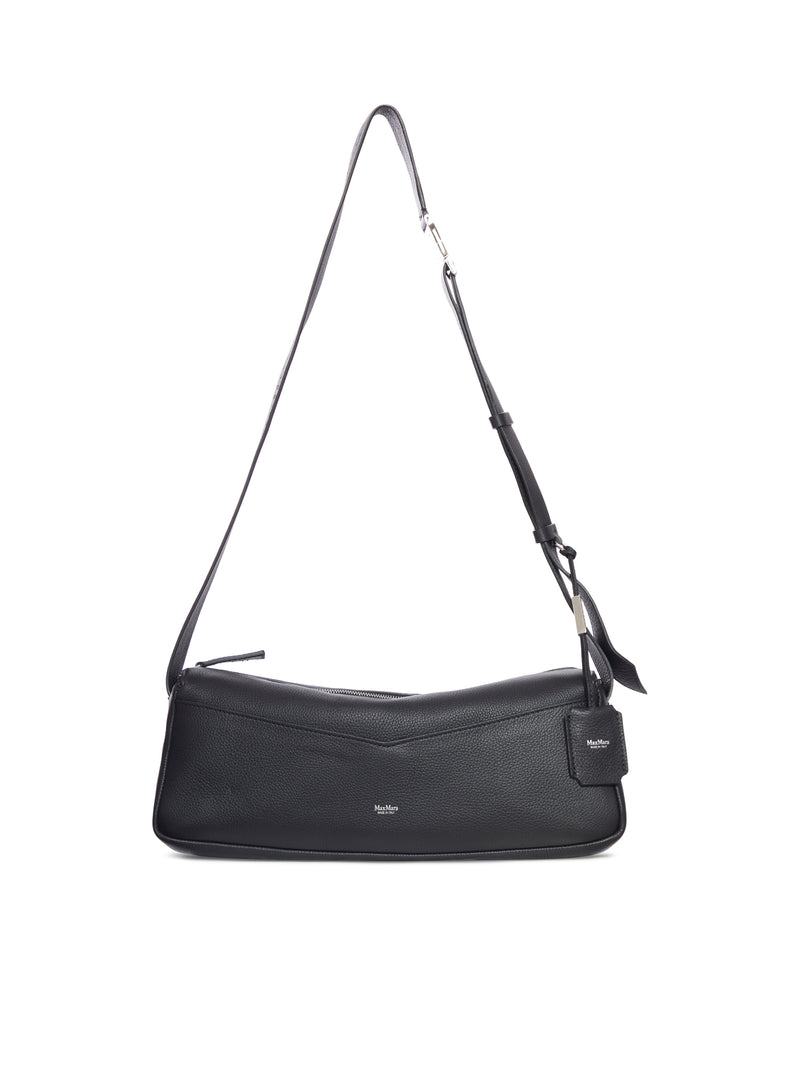 BORSA A TRACOLLA IN PELLE MARTELLATA