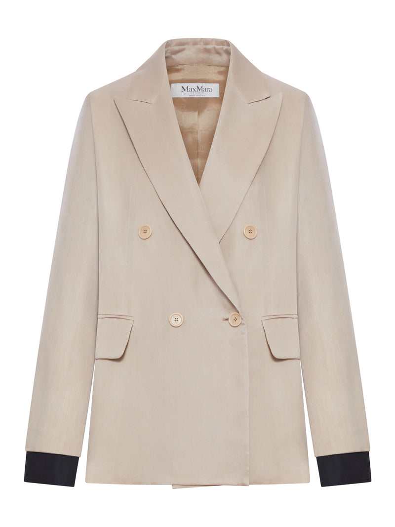 BLAZER OVER IN TELA DI LINO E ORGANZA