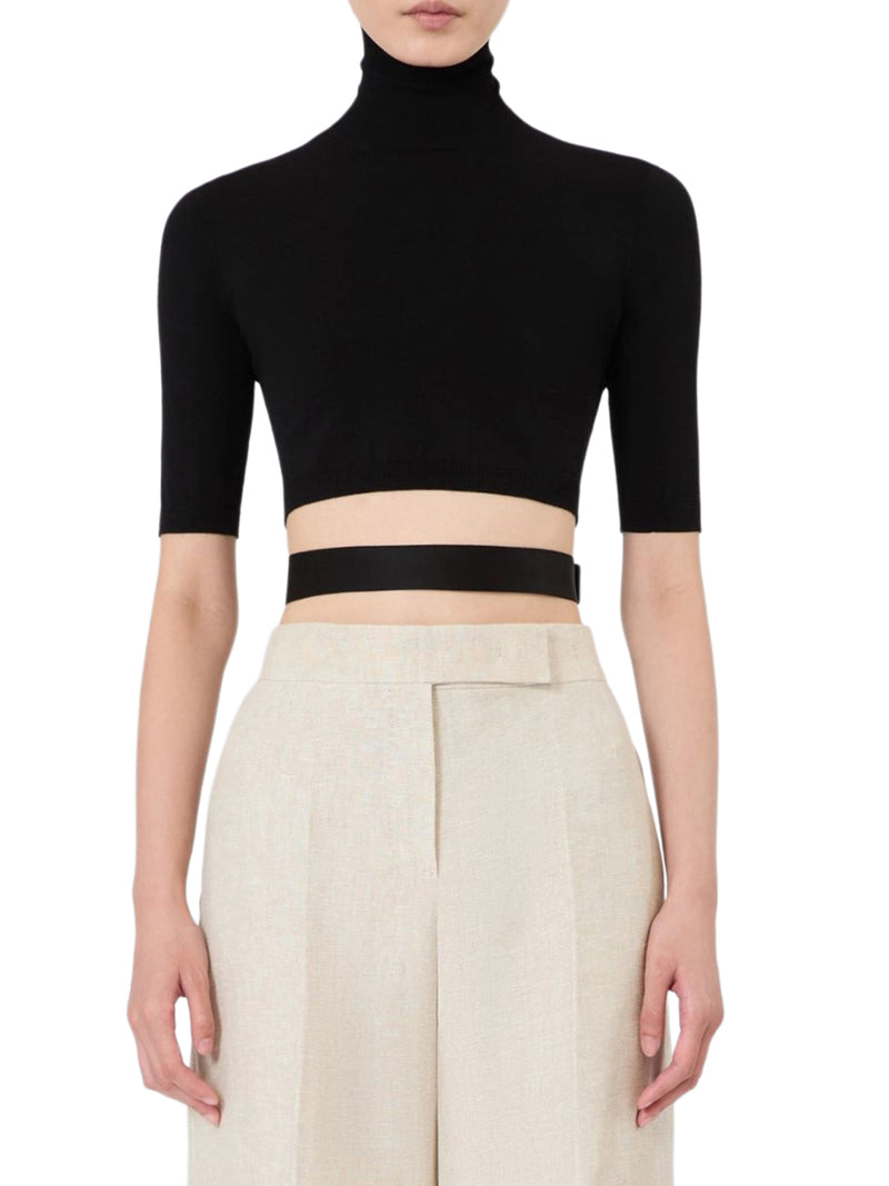 DOLCEVITA CROP IN TESSUTO STRETCH