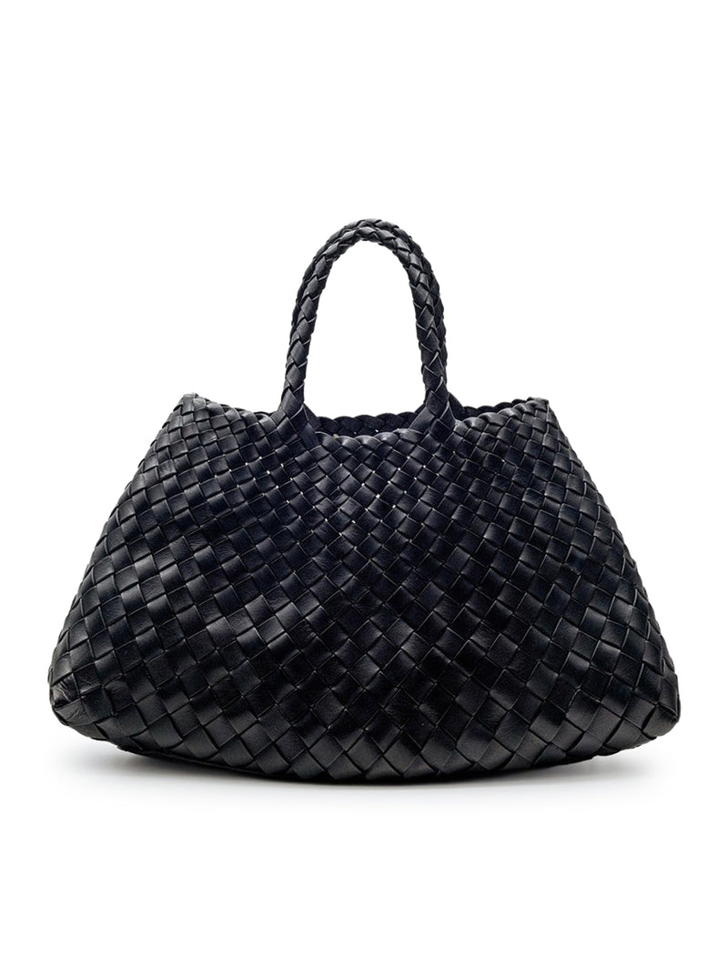 BORSA SANTA CROCE SMALL IN PELLE NERA