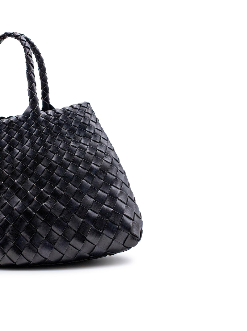 BORSA SANTA CROCE SMALL IN PELLE NERA