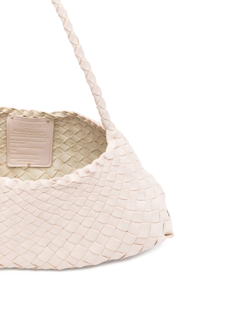 MINI BAG ROSANNA IN PELLE INTRECCIATA SABBIA
