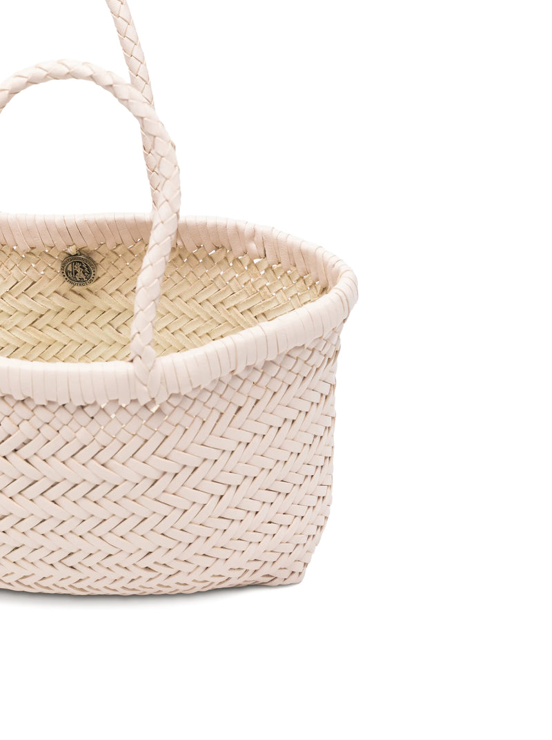 BORSA A MANO MINI FLAT GORA IN PELLE SABBIA