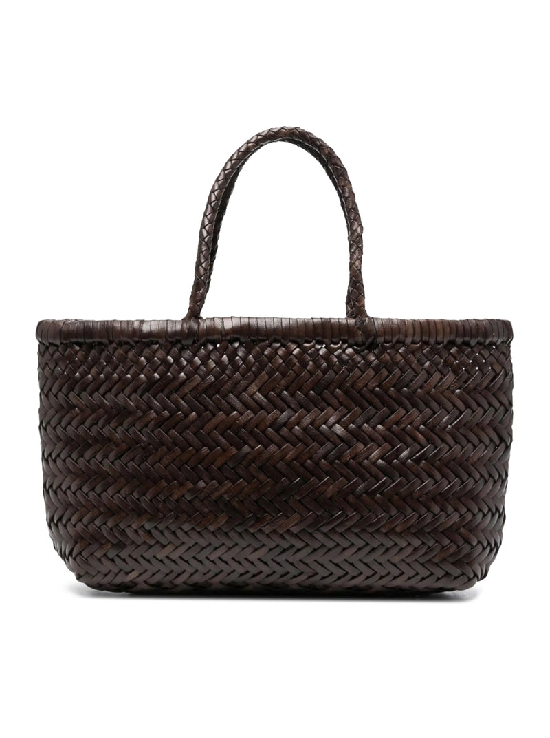BORSA A MANO MINI FLAT GORA IN PELLE TESTA DI MORO