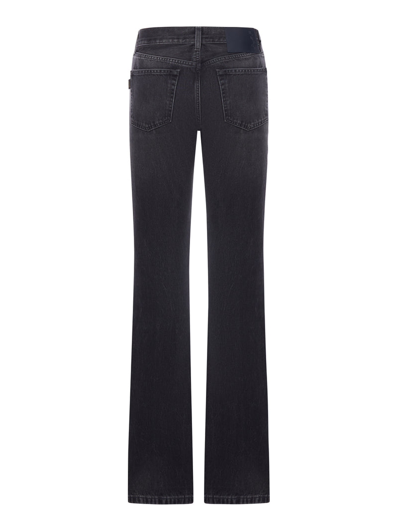 JEANS CINQUE TASCHE IN DENIM LAVATO