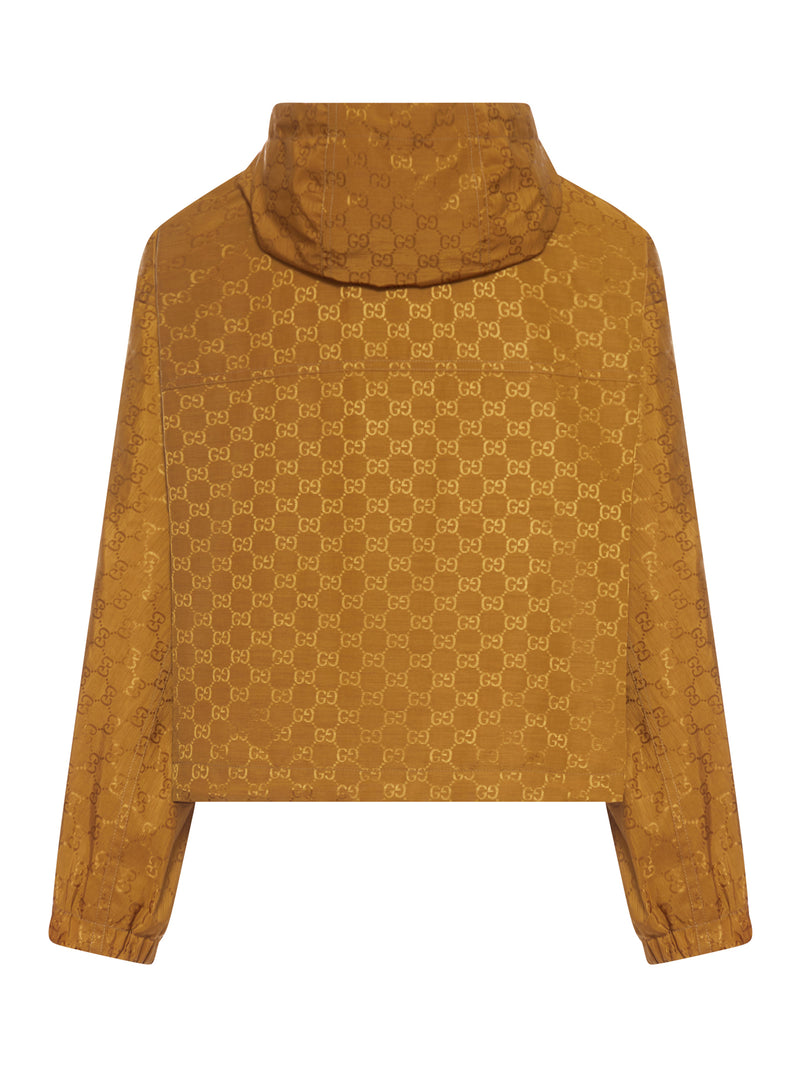 GIACCA CORTA IN TESSUTO TECNICO JACQUARD CON MOTIVO GG ALL-OVER