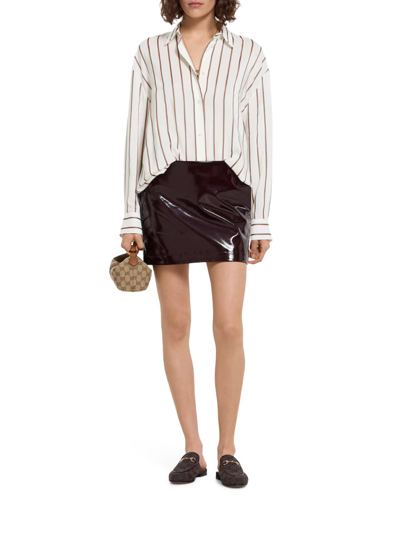 CAMICIA A RIGHE VERTICALI IN SETA
