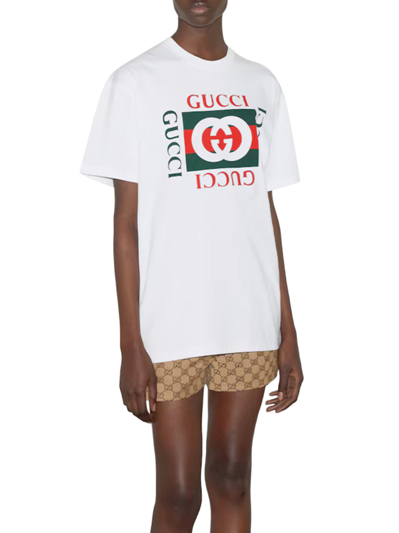 T-SHIRT IN JERSEY DI COTONE CON LOGO STAMPATO