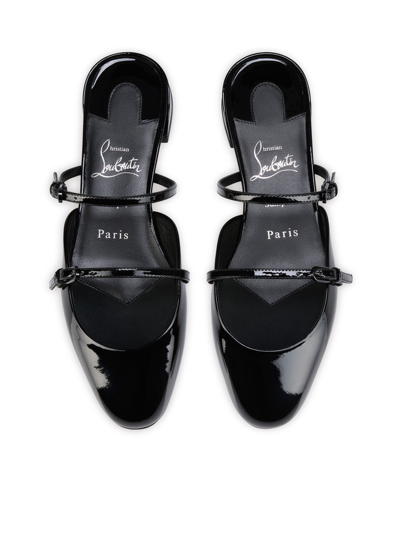 MULES JANE NINA IN PELLE DI VITELLO VERNICIATA
