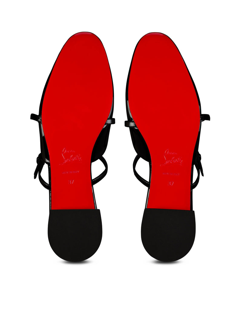 MULES JANE NINA IN PELLE DI VITELLO VERNICIATA