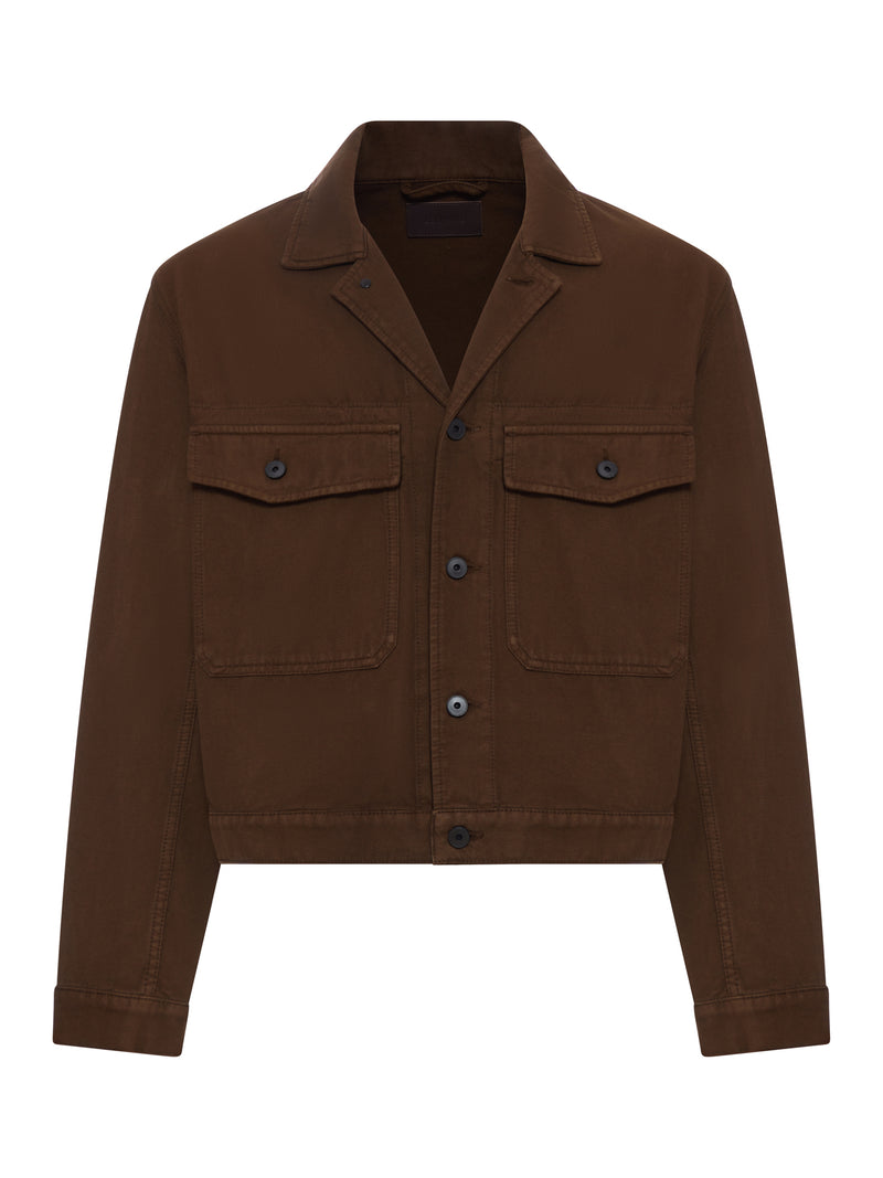 GIACCA TRUCKER IN TWILL BROKEN