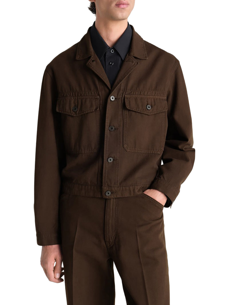 GIACCA TRUCKER IN TWILL BROKEN