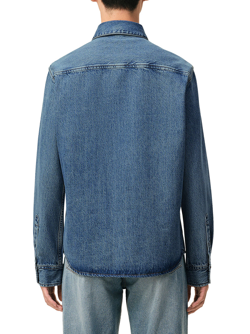 CAMICIA BUTTON-DOWN IN DENIM CHIARO CON AMI DE COEUR