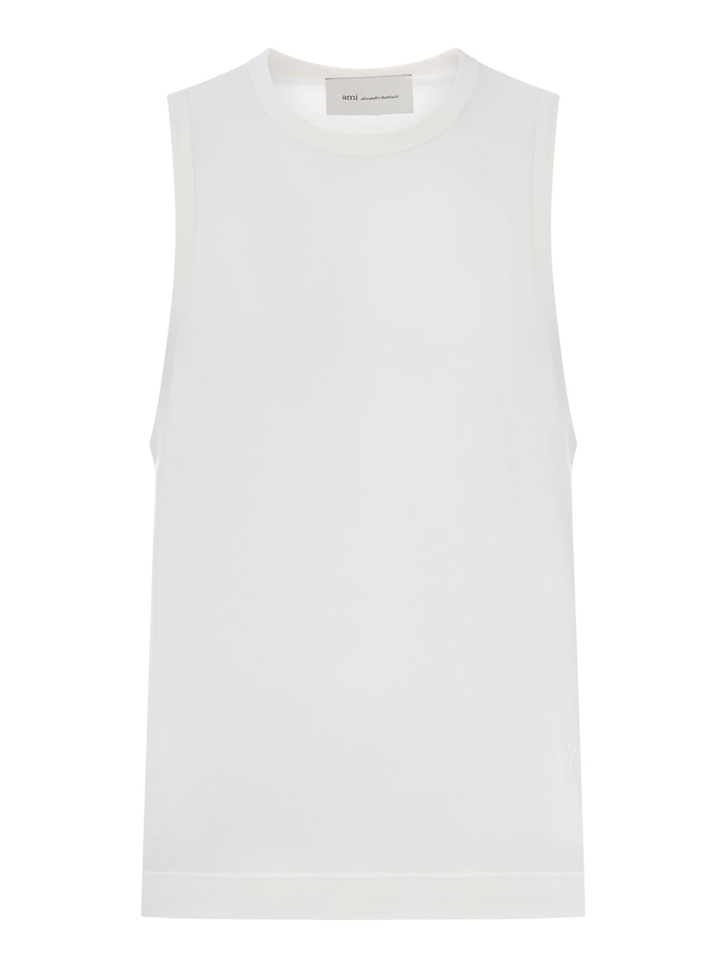 TOP IN COTONE CON RICAMO AMI DE COEUR