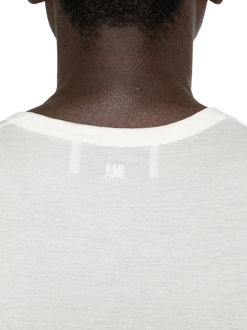 TOP IN COTONE CON RICAMO AMI DE COEUR