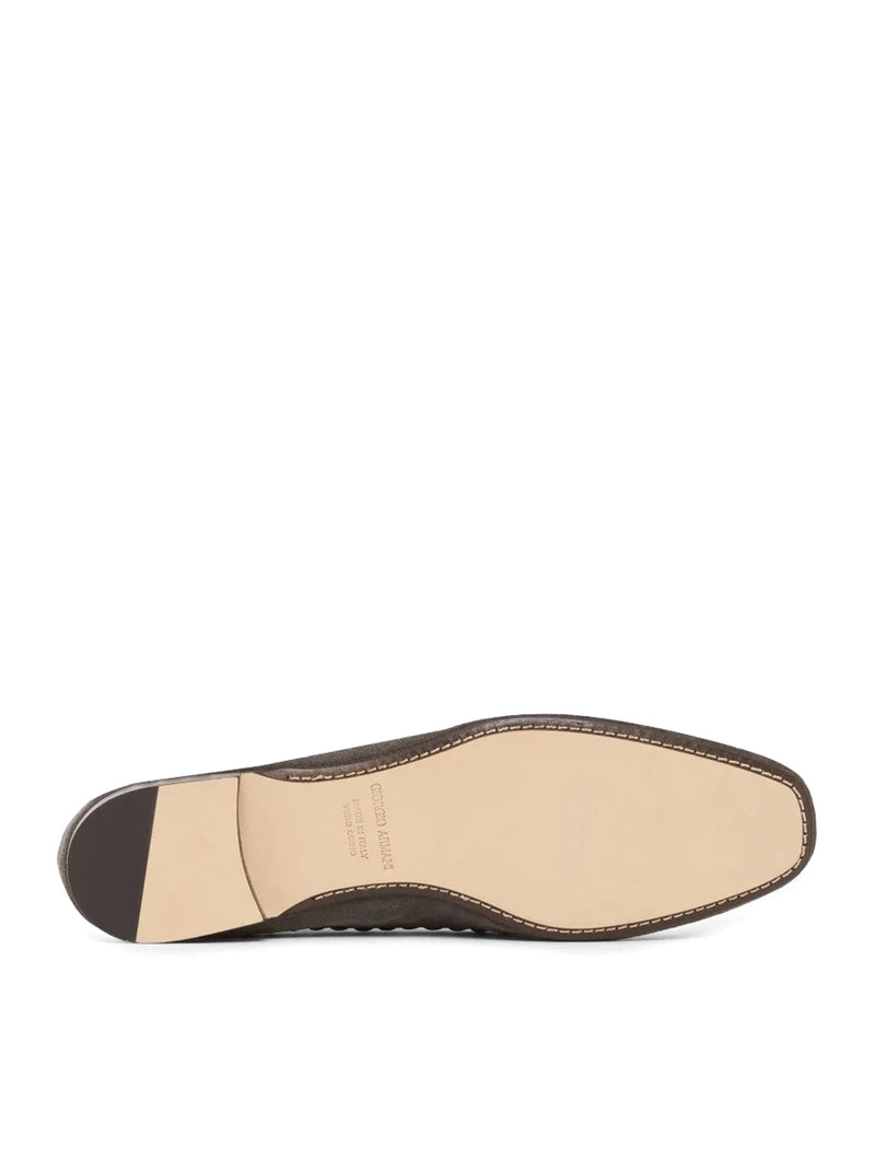 SNEAKERS SLIP-ON IN CAMOSCIO CON INTRECCIO