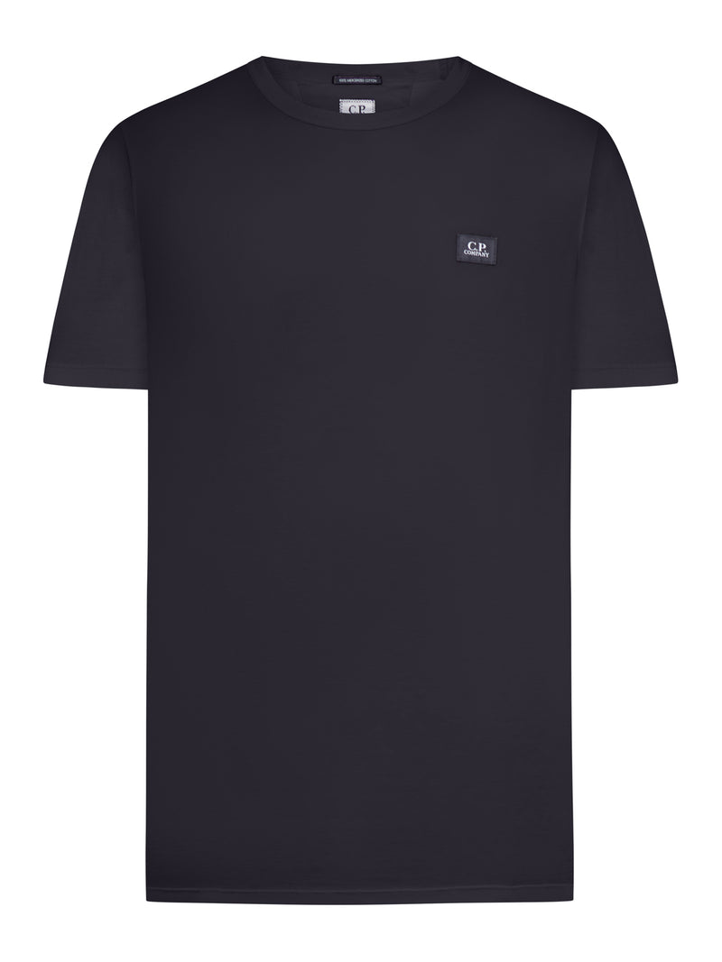 T-SHIRT A MANICHE CORTE IN COTONE