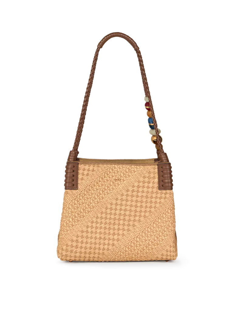 BORSA SHOPPING LIBRA PICCOLA IN RAFIA