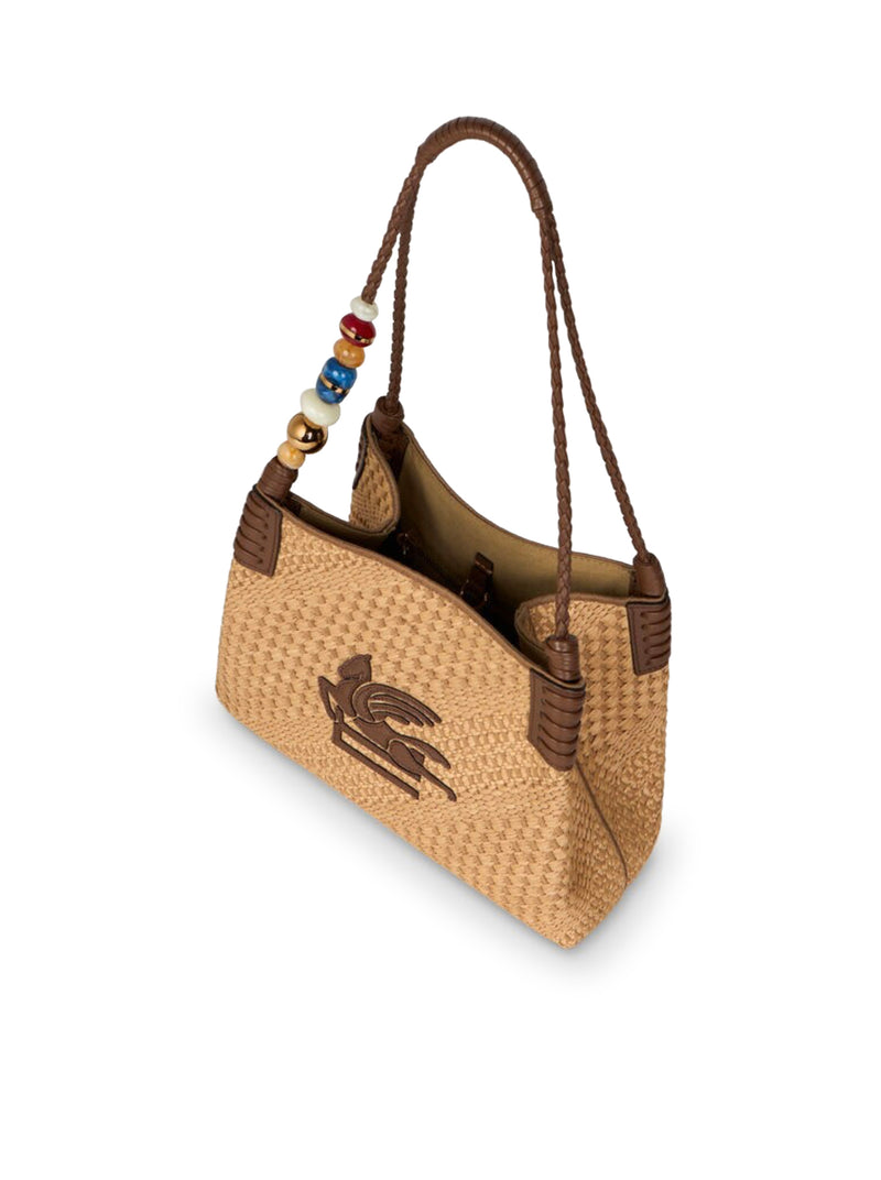 BORSA SHOPPING LIBRA PICCOLA IN RAFIA