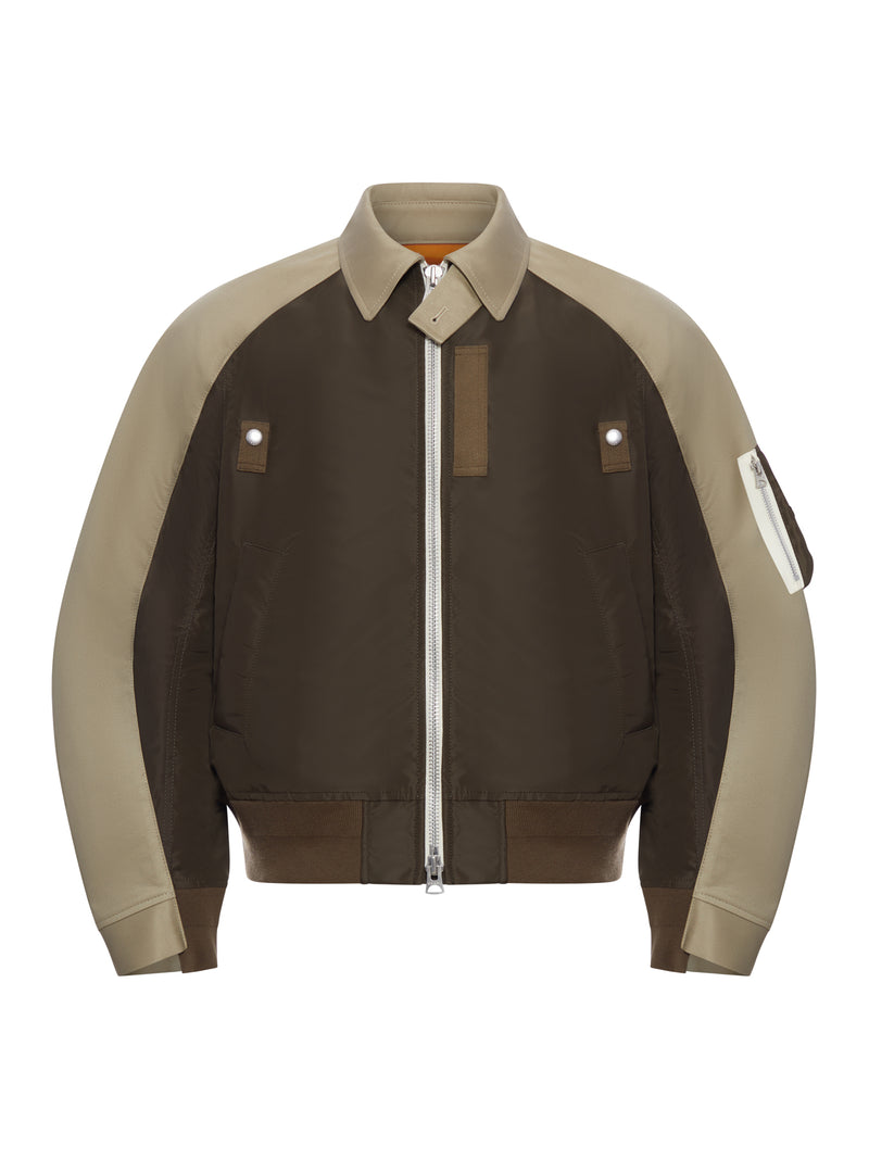 BLOUSON IN CHINO DI COTONE X TWILL DI NYLON