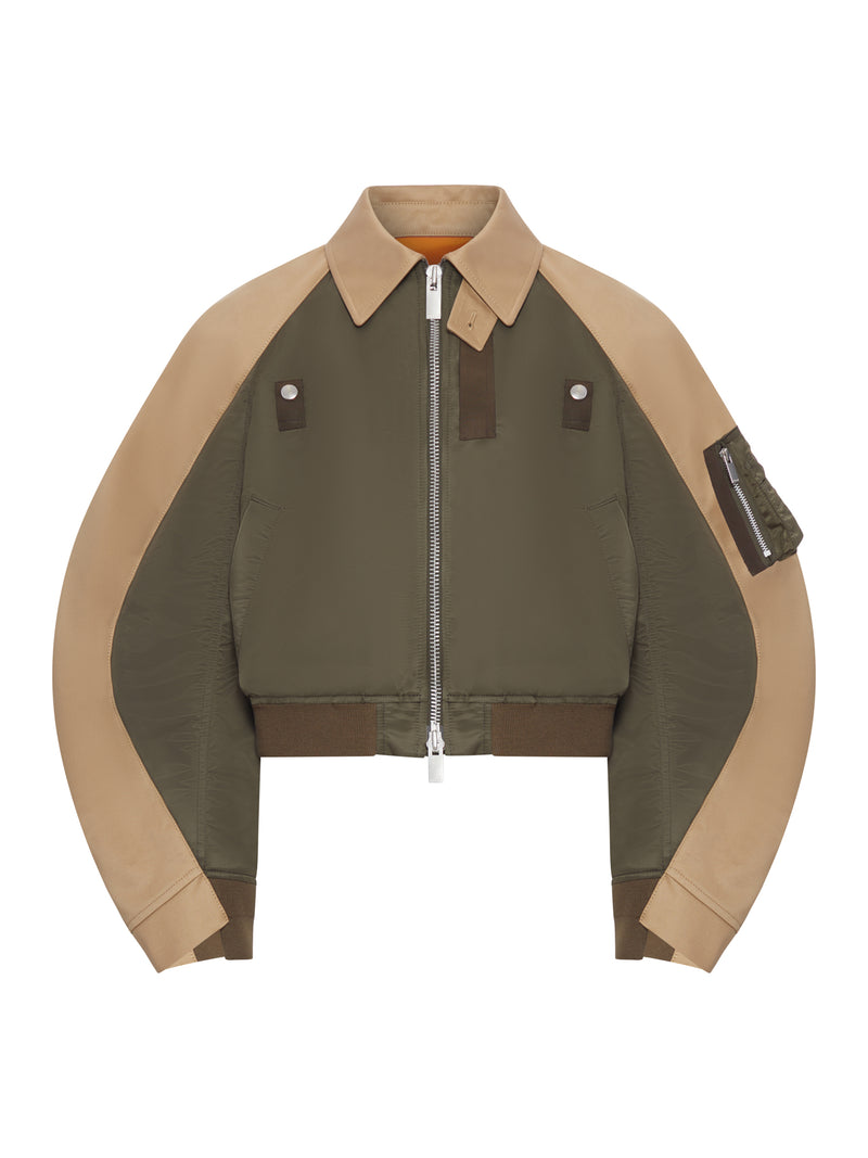 BLOUSON IN CHINO DI COTONE X TWILL DI NYLON