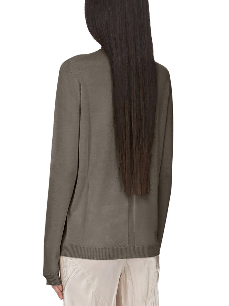 MAGLIA CON SCOLLO A V IN LANA VERGINE