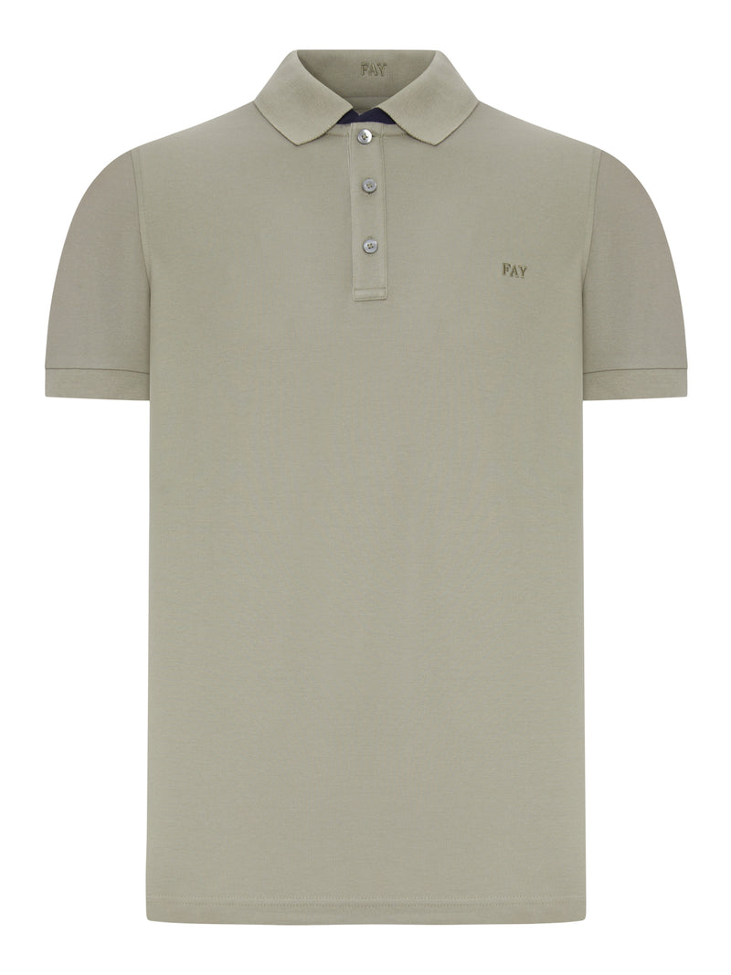 POLO IN PIQUET DI COTONE CON LOGO