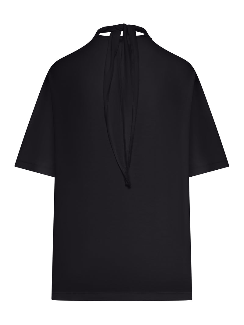 T-SHIRT CON FOULARD IN JERSEY