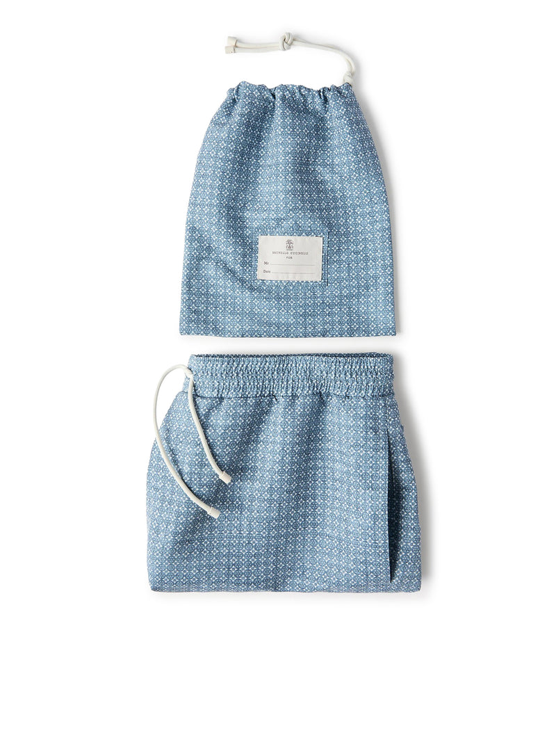 COSTUME MARE IN NYLON CON STAMPA FIORE