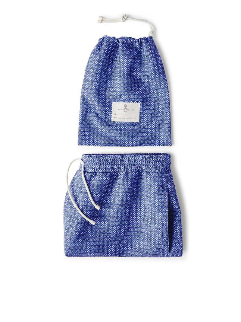 COSTUME MARE IN NYLON CON STAMPA FIORE