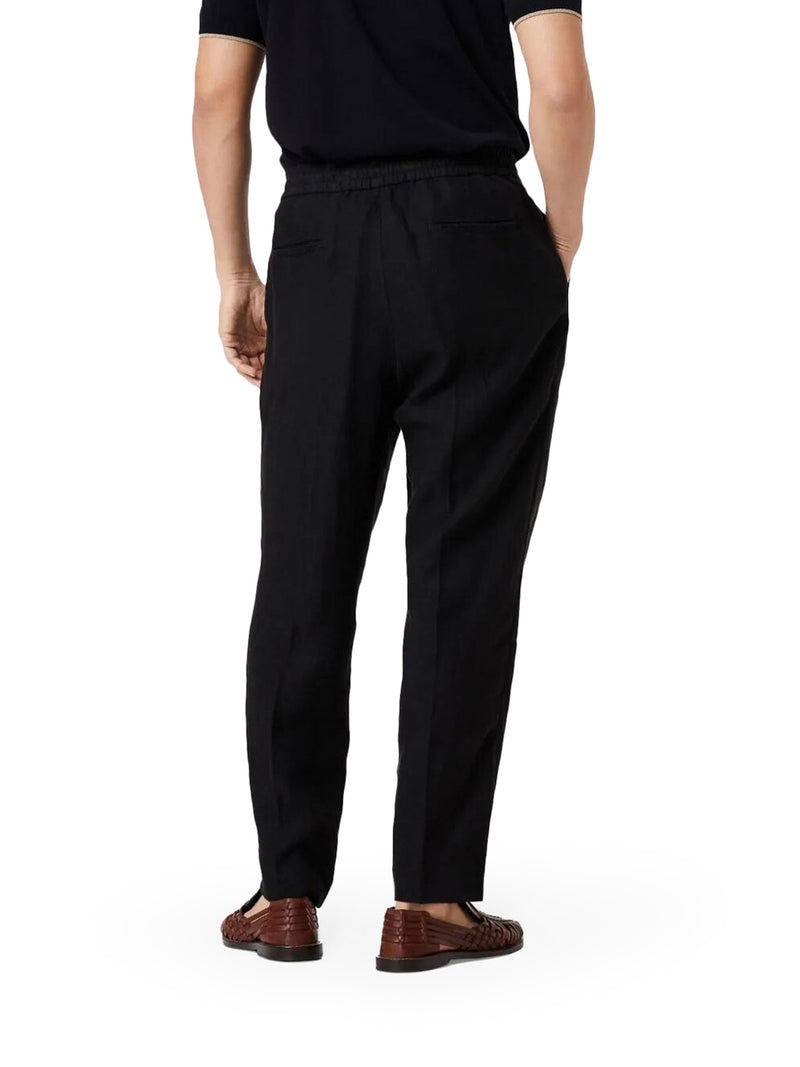 PANTALONI IN LINO CON COULISSE