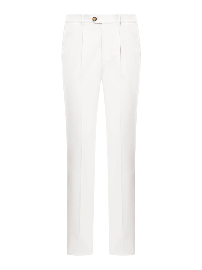 PANTALONI SARTORIALI DYED IN COTONE