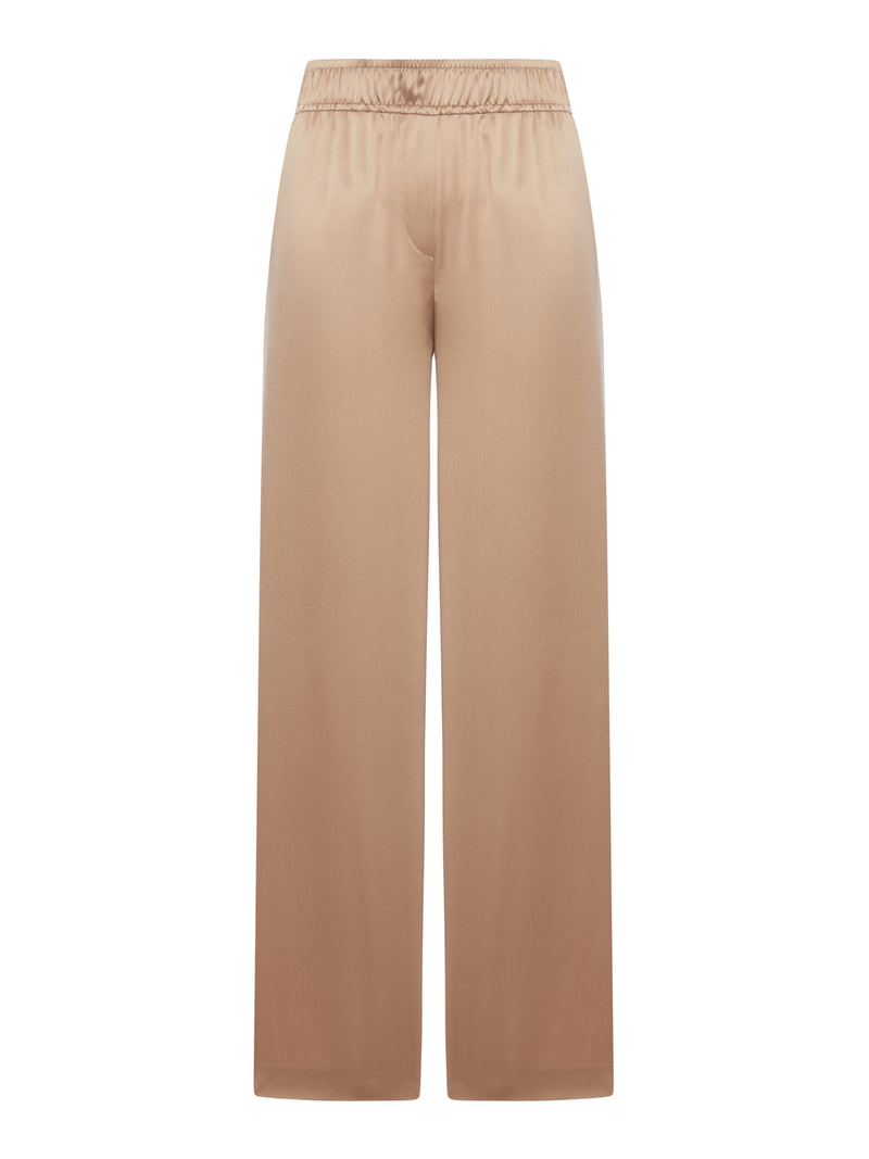 PANTALONE TRACK IN RASO DI SETA STRETCH