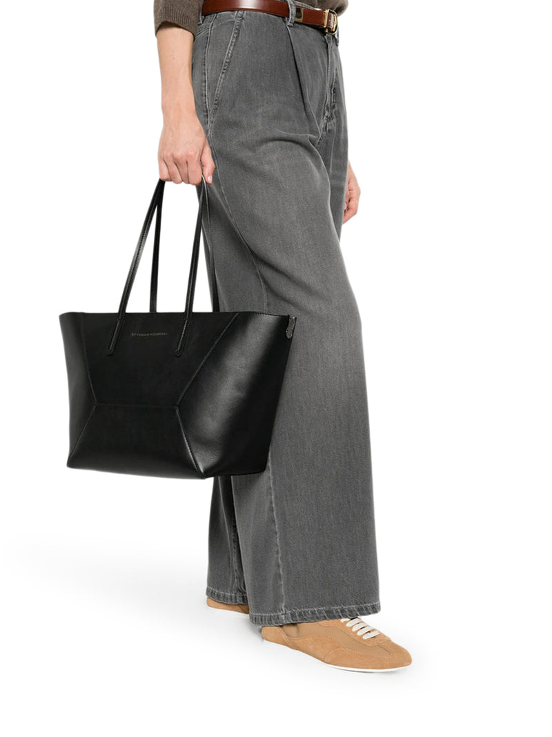 BORSA SHOPPER IN PELLE