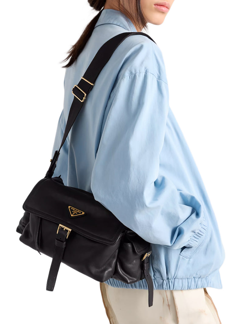 BORSA PRADA EXPLORE MEDIUM IN NAPPA CON PATTINA